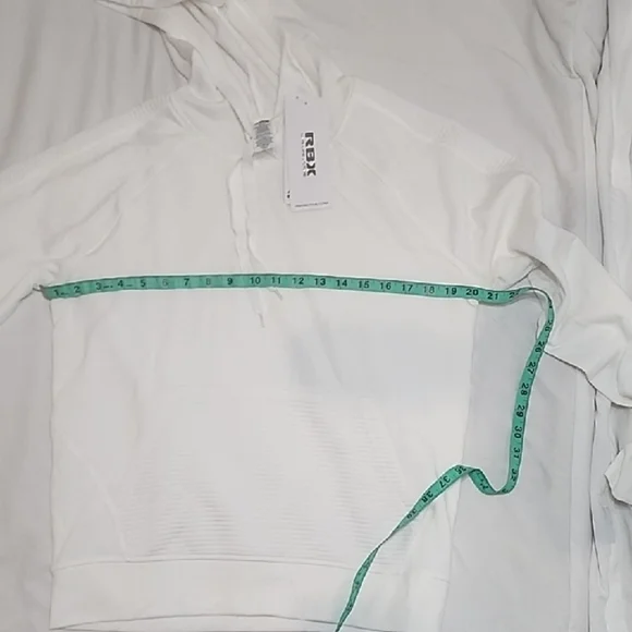 White Hoodie with Front Pocket - Picture 4 of 5